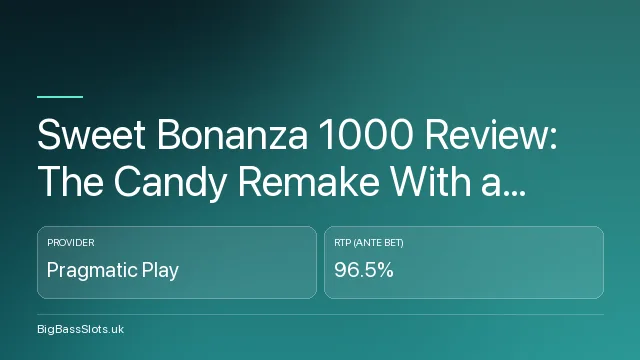 Sweet Bonanza 1000 Review: The Candy Remake With a 25,000x Ceiling